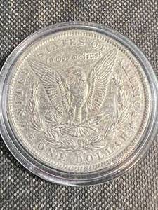 1891-O US MORGAN SILVER DOLLAR IN AIRTITE