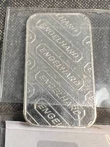1 TROY OZ .999 FINE SILVER ENGELHARD BAR