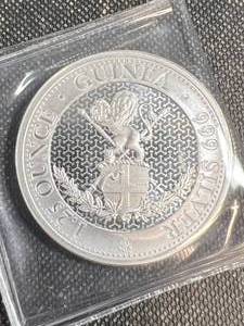 1.25 TROY OZ .999 FINE SILVER GUINEA ROUND