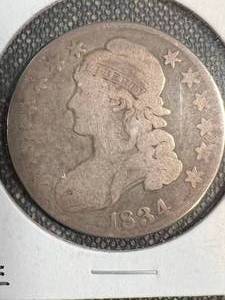 1834 US BUST HALF DOLLAR