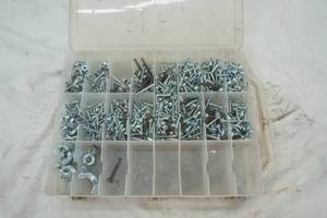 Two Sided container with variety of self tapping screws