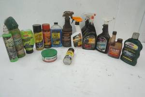 Wax, Tire  hine, upholstery cleaner and more