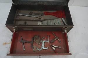 Master Mechanic Tool Box with some tools