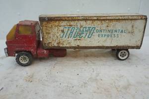 Vintage Tonka Metal Truck and Trailer