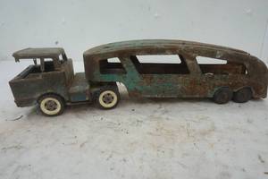 Vintage Metal Toy Car Hauler