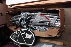 lot 193 image: Parts for a 16 Trampoline - Basketball Hoop, Springs, Frame Pieces