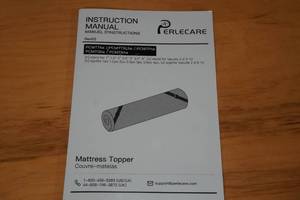 lot 93 image: Perlecare 3 Gel Memory Foam Mattress Topper for Pressure Relief -King