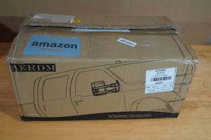 lot 110 image: AERDM Manual Operated  Telescoping Trailer Side Mirrors -Black