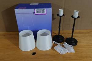 lot 177 image: Set of 2 Touch Control Table Lamps - 16 Tall
