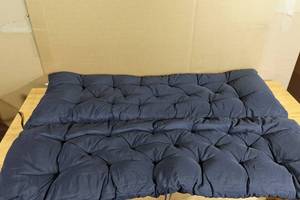 lot 181 image: Navy Blue Futon Cushion - 40 x 58