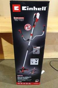 lot 186 image: Einhell 36V 12 Cordless String Trimmer  Brush Cutter - Tool Only