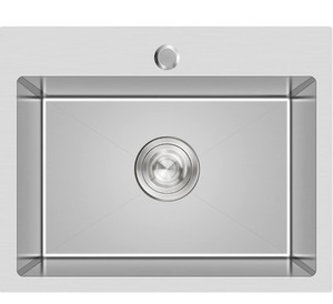 lot 184 image: 20 Drop-In Brushed Nickel Kitchen Sink