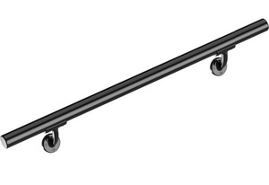 lot 4 image: Meranti 4 Aluminum IndoorOutdoor Handrail -Black