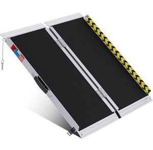 lot 17 image: Whalemotor Portable Non-Slip 3 Wheelchair Ramp