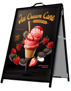 lot 71 image: Flybold A-Frame Sidewalk Sign Board 24x36