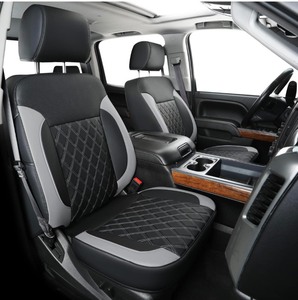 lot 92 image: Luckyman Club Silverado Seat Covers -Black & Gray