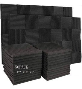 lot 114 image: 50-Pack Sound Proofing Panels 12x12