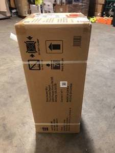 Husky Ready-to-Assemble 24-Gauge Steel Wall Mounted Garage Cabinet in Black (28 in. W x 29.7 in. H x 12 in. D) Customer Returns See Pictures