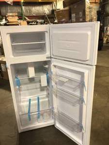 Magic Chef 7.3 cu. ft. 2-Door Mini Fridge in White with Freezer Slight Damage Customer Returns See Pictures