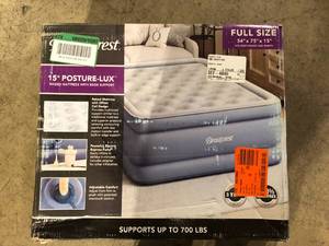 Beautyrest 15 Inch Posture Lux Express Bed Air Mattress and Pump, 15 Full    Customer Returns See Pictures