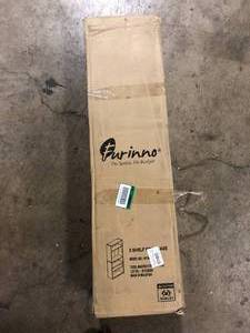 Furinno 71.2 in. White Wood 5-shelf Standard Bookcase with Adjustable Shelves Customer Returns See Pictures