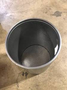 Braeburn Silver Hammered Iron Acccent Table  Customer Returns See Pictures