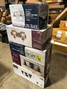 Lot of Assorted Lighting Various Models and Conditions   Customer Returns See Pictures