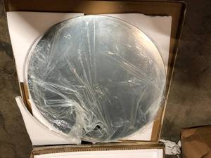 HOMLUX 36 in. W x 36 in. H Round Frameless LED Light with Anti-Fog Wall Mounted Bathroom Vanity Mirror  Customer Returns See Pictures