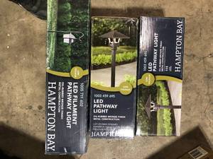 Lot of Outdoor Lighting Pathway Various Models and Conditions Customer Returns See Pictures