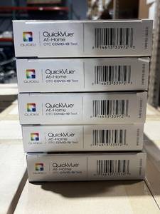 lot 129 image: Quickvue At-Home Covid Tests (OTC)