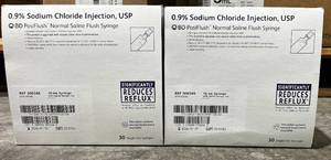lot 77 image: BD Saline Flush Syringe lot of 2