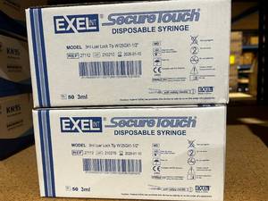lot 107 image: SecureTouch 3mL Disposable Syringe with Safety Needle