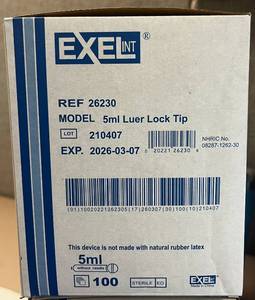 lot 155 image: Exel Disposable 5mL Syringe (without needle)