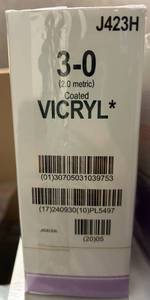 lot 35 image: 3-0 Coated Vicryl Suture lot of 1