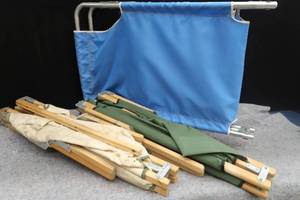lot 110 image: 3 CAMPING COTS