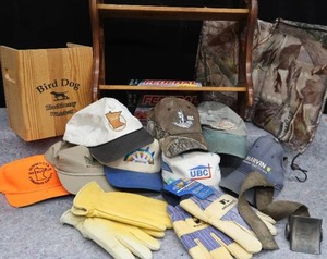 lot 126 image: MISC HUNTING RELATED GOODIES.  NEW GLOVES