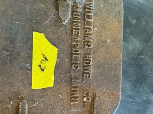 Old stove door, misc