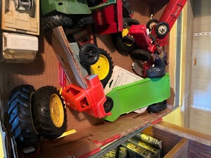 Box of old toys