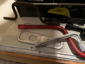 Box of vintage tools