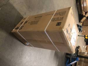 Husky Ready-to-Assemble 24-Gauge Steel Wall Mounted Garage Cabinet in Black (28 in. W x 29.7 in. H x 12 in. D) Customer Returns See Pictures