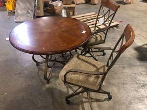 Dining Table and 2 Chairs   Customer Returns See Pictures