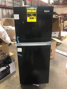 Magic Chef 10.1 cu. ft. Top Freezer Refrigerator in Black   Customer Returns See Pictures