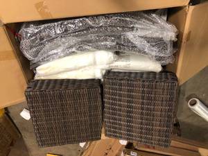Hampton Bay  Harper Creek - 4pk Dining Chair - Bare  Customer Returns See Pictures
