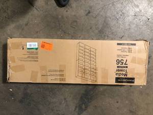 Atlantic Oskar Adjustable Media Wall-Unit756 Espresso  Customer Returns See Pictures