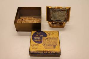 lot 10 image: Vintage Grace Salt and Pepper Shakers in Original Box