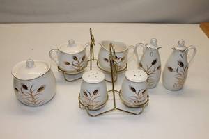lot 51 image: Royal Sealy 11-piece Serving Set with Stands
