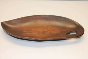 lot 89 image: MCM Alii Woods Teakwood Serving Platter