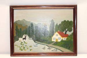 lot 149 image: Hand-painted Art Print