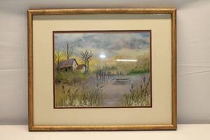 lot 150 image: Fishermans Shack by Jerry Kathryn Hetrick