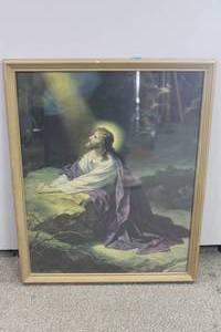 lot 147 image: Praying Jesus Print